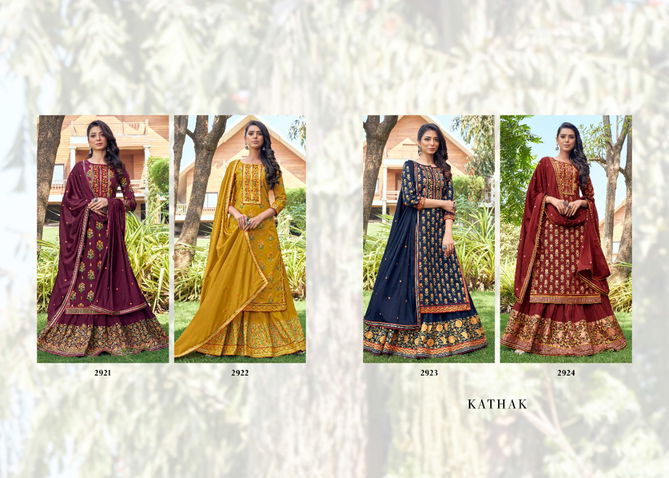 Rangoon Kathak Exclusive Latest Fancy Designer Pure Cotton Print with khatli Hand Work Designer Dress Material Collection
